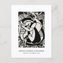 Ernst L. Kirchner - Black and White Modern Art Vykort