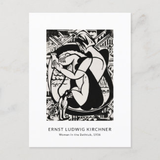 Ernst L. Kirchner - Black and White Modern Art Vykort