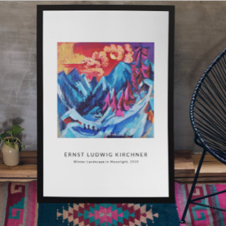 Ernst L. Kirchner - Colorful Ligcape Modern Art Fototryck