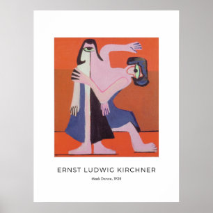 Ernst L. Kirchner - Maskdoft - Färgkonst Poster