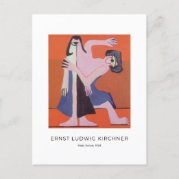 Ernst L. Kirchner - Maskdoft - Färgkonst Vykort