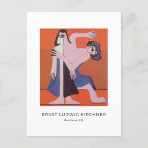 Ernst L. Kirchner - Maskdoft - Färgkonst Vykort