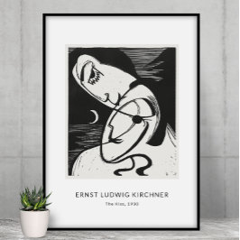 Ernst L. Kirchner - Snyggt Black&White Modern Art Fototryck