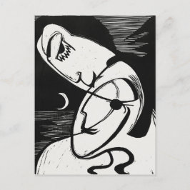 Ernst L. Kirchner - Snyggt Black&White Modern Art Vykort