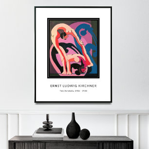 Ernst L. Kirchner - Två Acrobats, Modern Art Poster