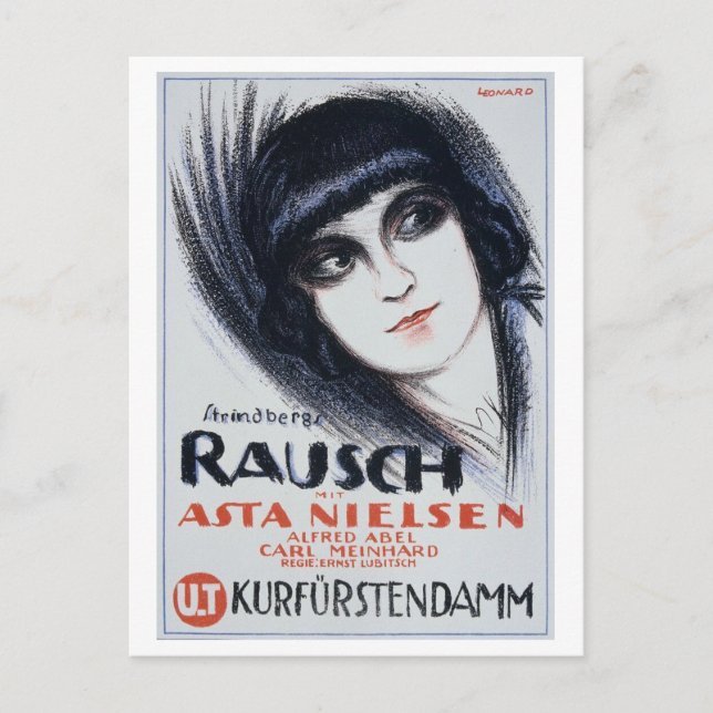 Ernst Lubitsch Rausch (Rus), 1919 Vykort (Framsida)