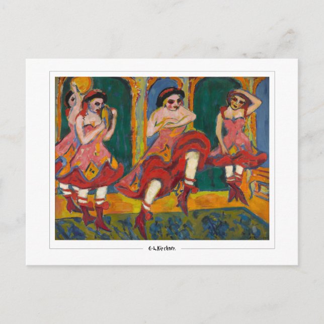 Ernst Ludwig Kirchner #16 - vykort för konst (Framsida)