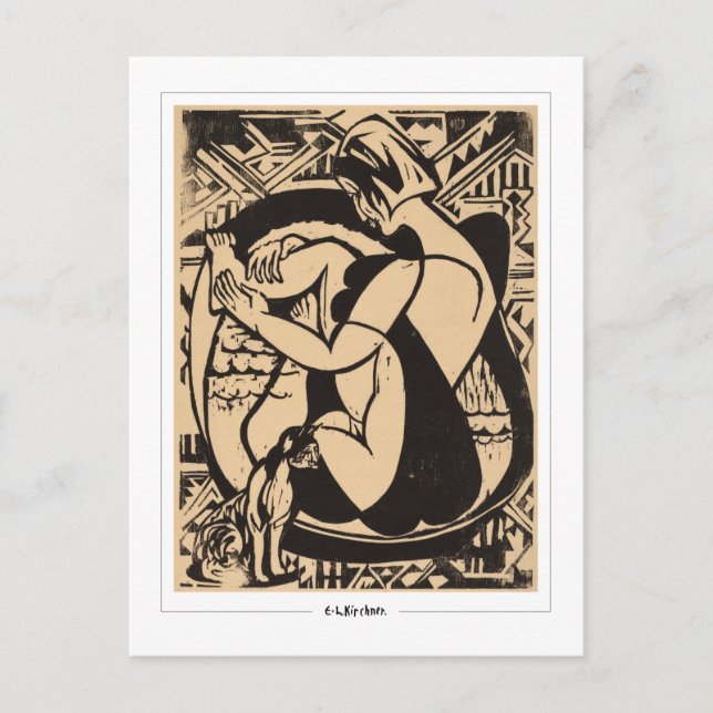 Ernst Ludwig Kirchner #203-2 - vykort för konst (Framsida)