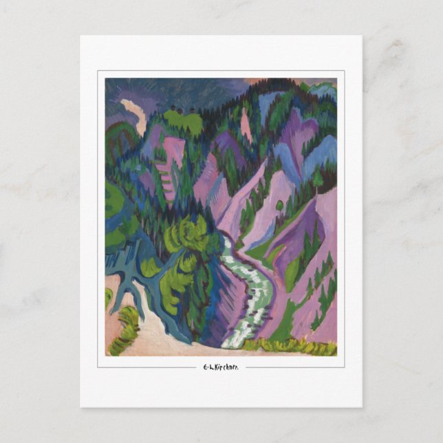 Ernst Ludwig Kirchner #232-2 - vykort för konst (Framsida)