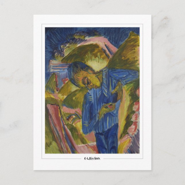 Ernst Ludwig Kirchner #282-2 - Finkonstkort Vykort (Framsida)
