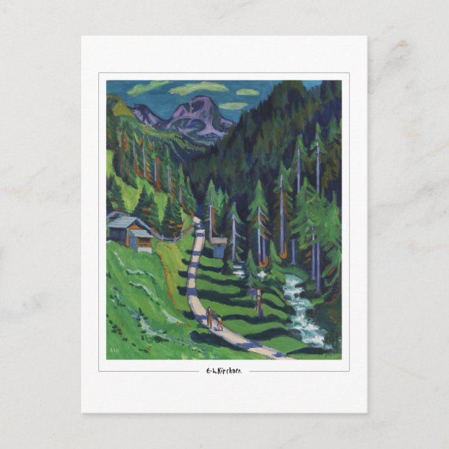 Ernst Ludwig Kirchner #338 - vykort för konst (Framsida)