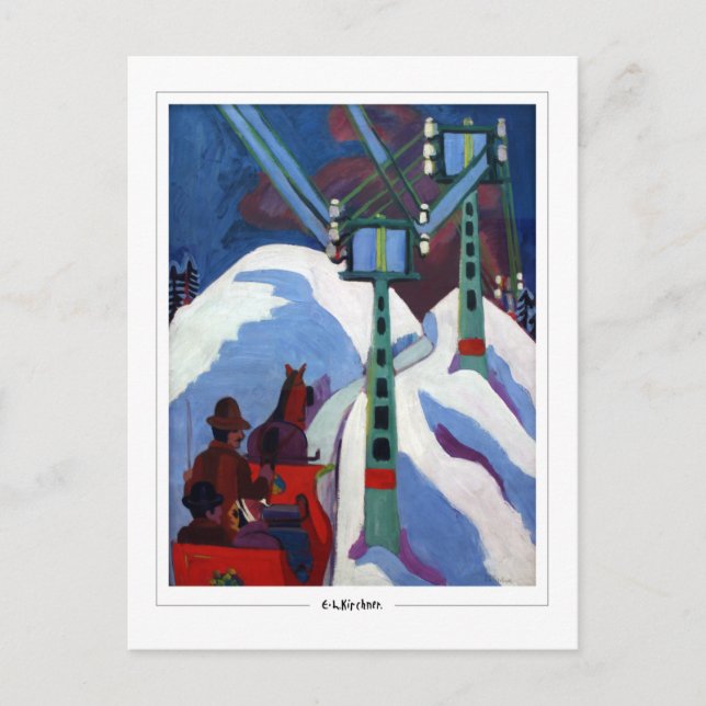 Ernst Ludwig Kirchner #352-2 - vykort för konst (Framsida)