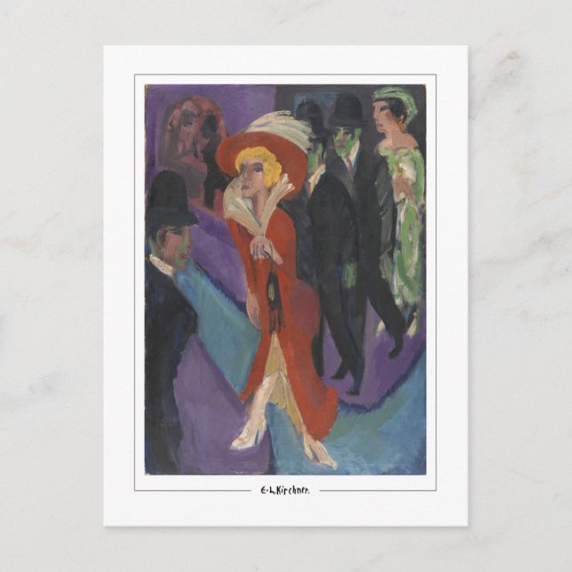 Ernst Ludwig Kirchner #370 - vykort för konst (Framsida)