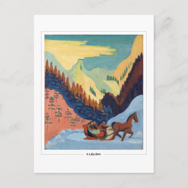 Ernst Ludwig Kirchner #444 - vykort för konst (Framsida)