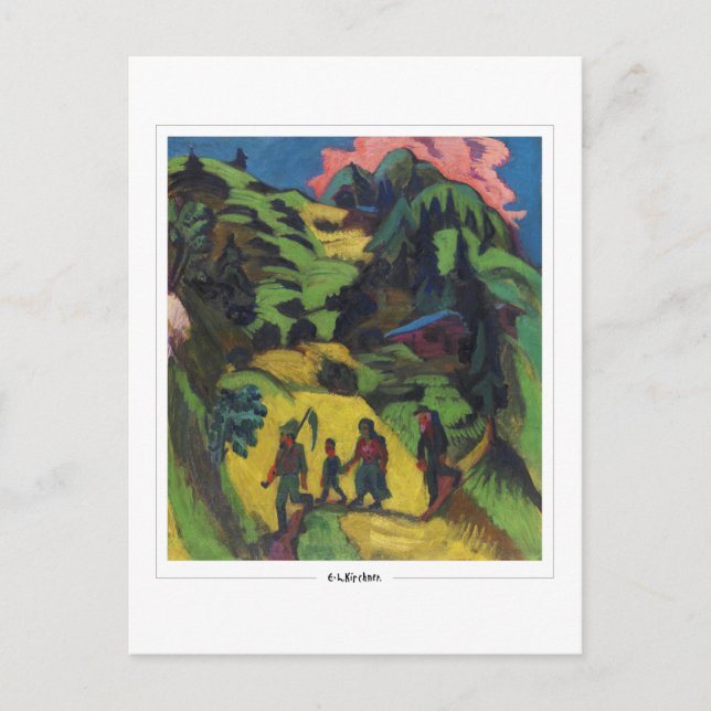 Ernst Ludwig Kirchner #54-2 - vykort för konst (Framsida)