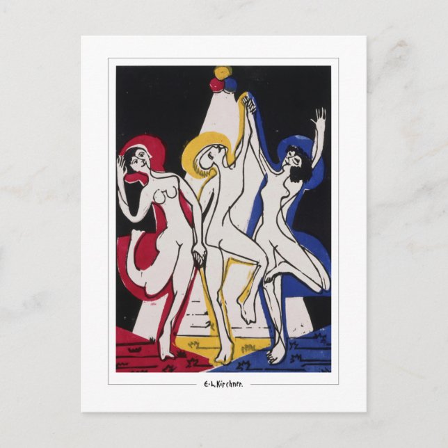 Ernst Ludwig Kirchner #590 - vykort för konst (Framsida)
