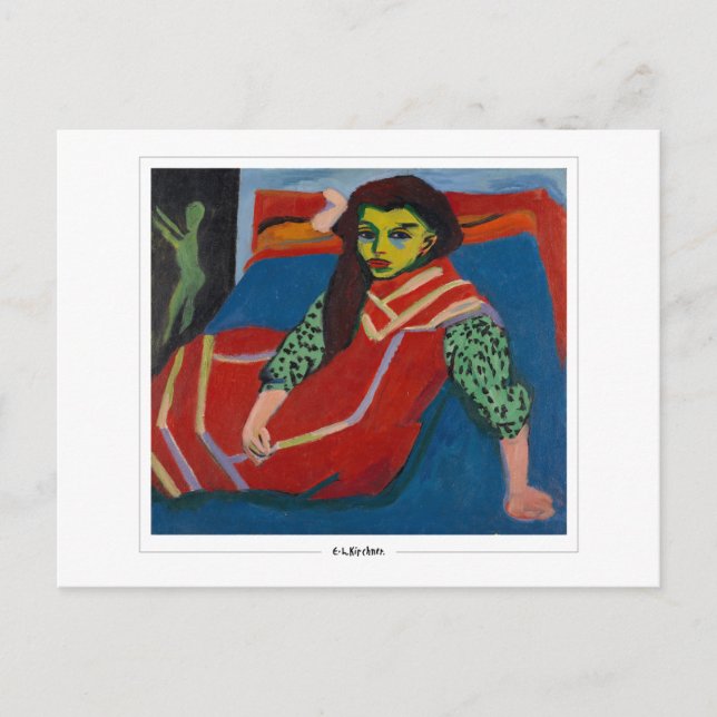 Ernst Ludwig Kirchner #7 - Finkonstkort Vykort (Framsida)