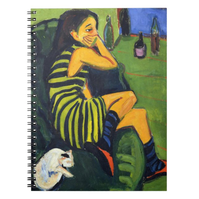 Ernst Ludwig Kirchner Artiste Marcella Anteckningsbok (Framsidan)