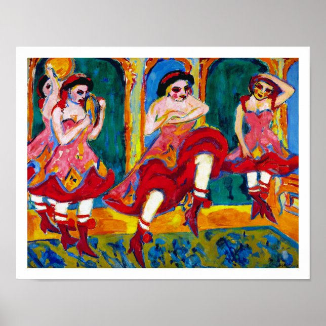 Ernst Ludwig Kirchner - Czardas Dancers Poster (Framsidan)