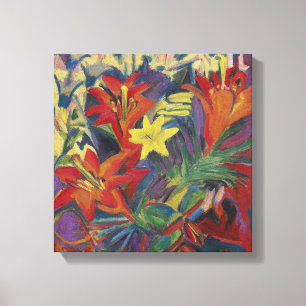 Ernst Ludwig Kirchner Life with Lilies Canva Canvastryck