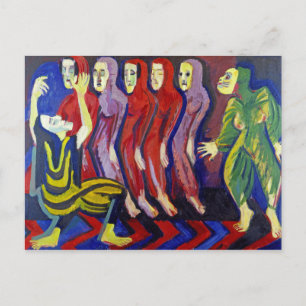 Ernst Ludwig Kirchner - Mary Wigmans död Vykort