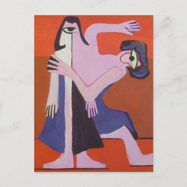 Ernst Ludwig Kirchner-Mask Dance Vykort (Framsida)