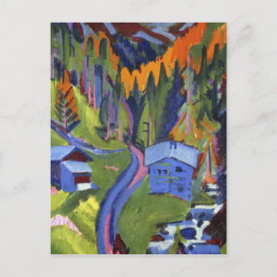 Ernst Ludwig Kirchner - Sertig Väg under sommaren Vykort