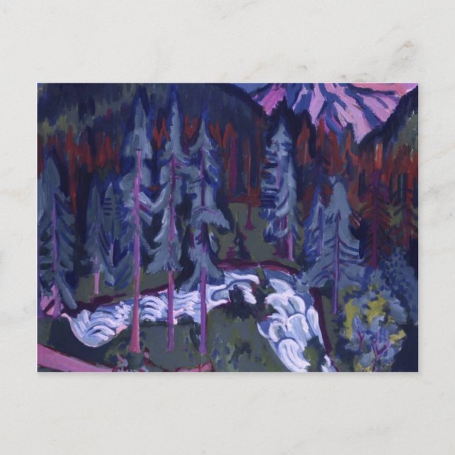 Ernst Ludwig Kirchner-Sertigweg Vykort (Framsida)