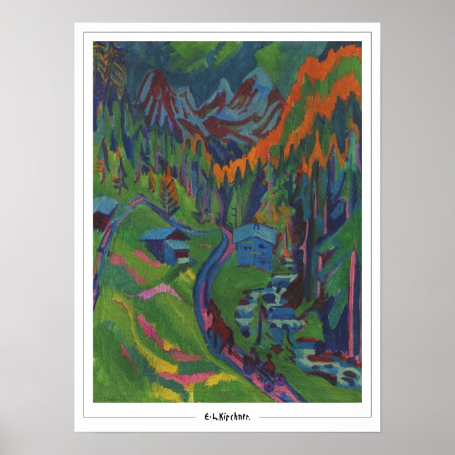 Ernst Ludwig Kirchner Zedign Art Poster #497 (Framsidan)