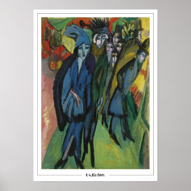 Ernst Ludwig Kirchner Zedign konstaffisch #114-2 Poster (Framsidan)
