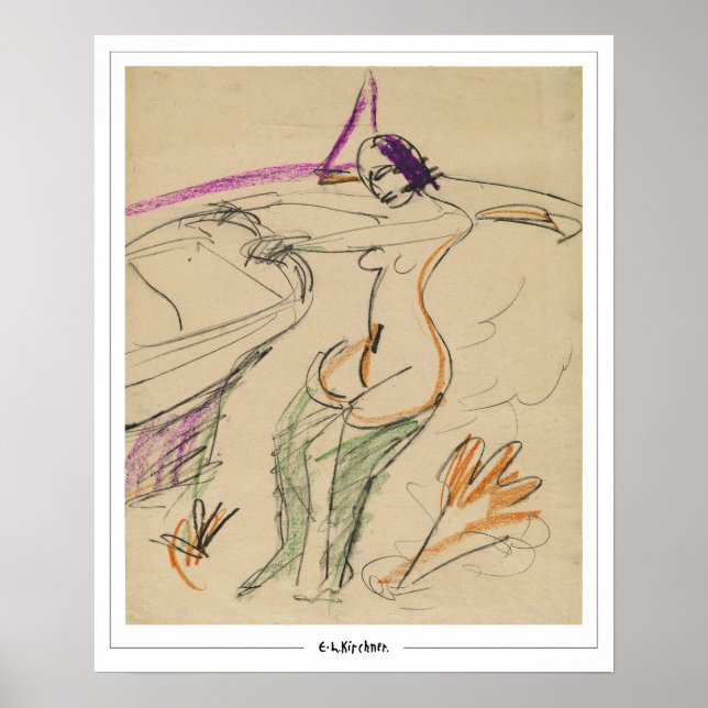 Ernst Ludwig Kirchner Zedign Konstaffisch #171 Poster (Framsidan)