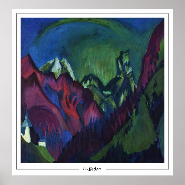 Ernst Ludwig Kirchner Zedign konstaffisch #221-2 Poster (Framsidan)