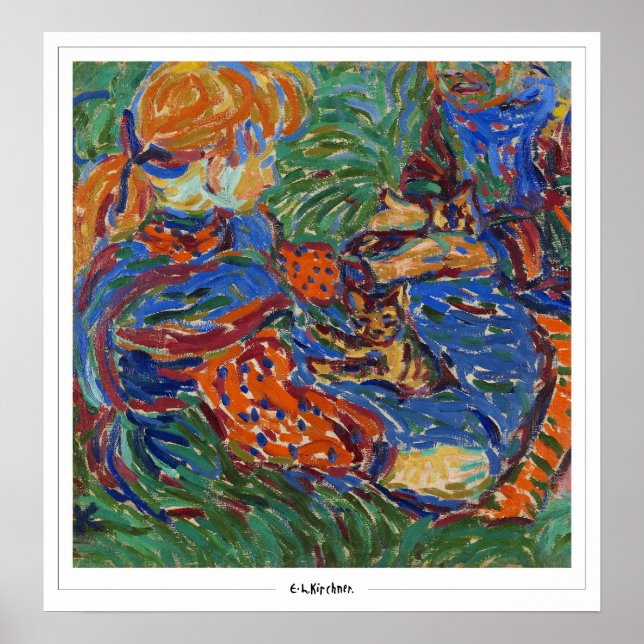 Ernst Ludwig Kirchner Zedign konstaffisch #260-2 Poster (Framsidan)