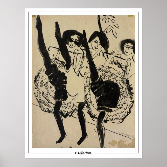 Ernst Ludwig Kirchner Zedign Konstaffisch #261-2 Poster (Framsidan)