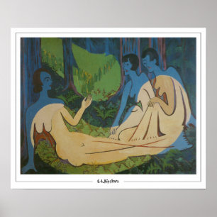 Ernst Ludwig Kirchner Zedign Konstaffisch #295 Poster