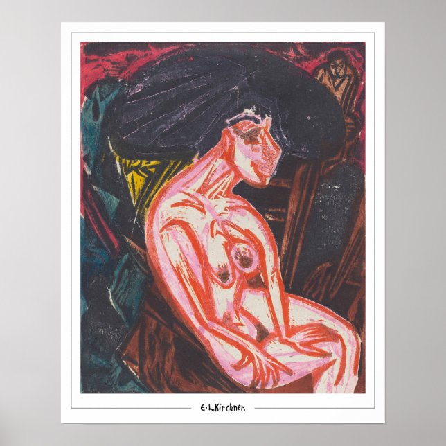 Ernst Ludwig Kirchner Zedign Konstaffisch #317 Poster (Framsidan)