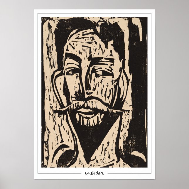 Ernst Ludwig Kirchner Zedign Konstaffisch #327 Poster (Framsidan)