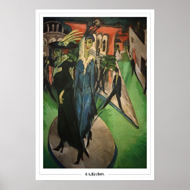 Ernst Ludwig Kirchner Zedign-konstaffisch #486-2 Poster (Framsidan)