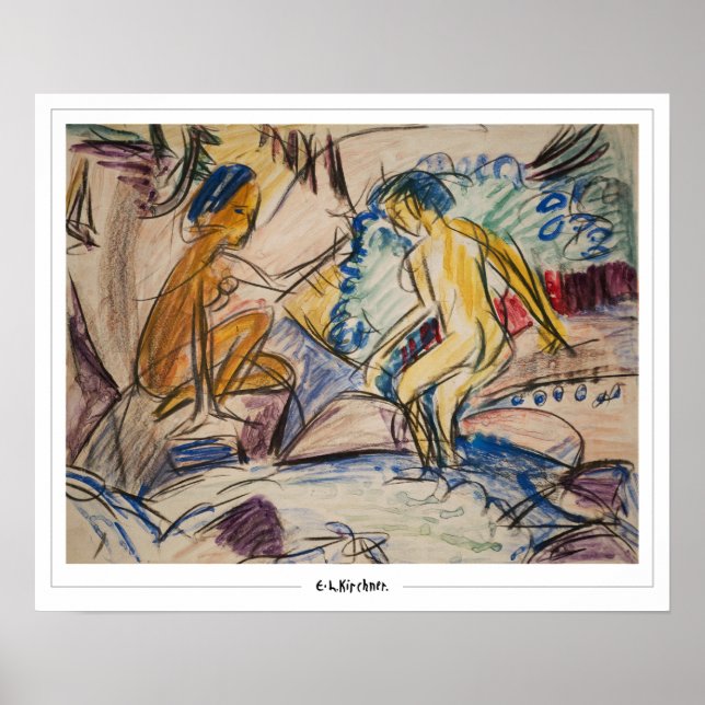 Ernst Ludwig Kirchner Zedign Konstaffisch #643 Poster (Framsidan)