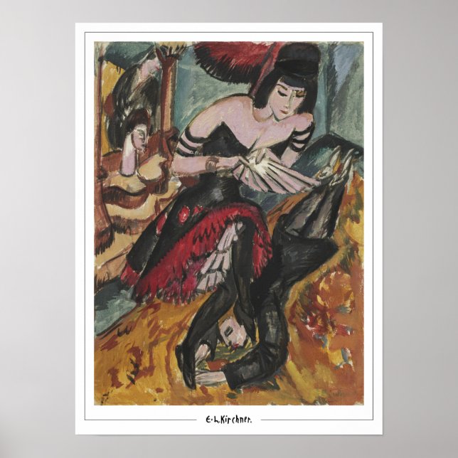 Ernst Ludwig Kirchner Zedign Konstaffisch #658-2 Poster (Framsidan)