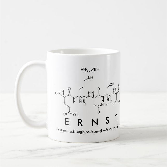 Ernst peptide namn mugg (Vänster)