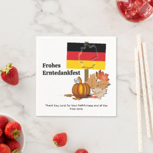 Erntedankfest Tysk THANKSGIVING Pappersservett