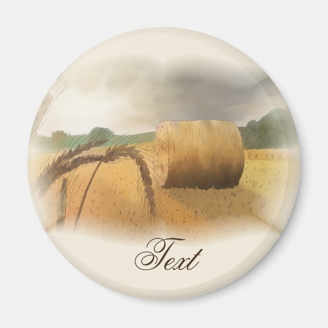 Erntezeit personalisiert magnet (Framsidan)