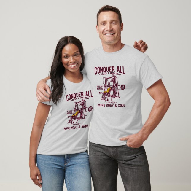 Erobra allt sinne kropp & själ Fitnessdesign Tee (Unisex)