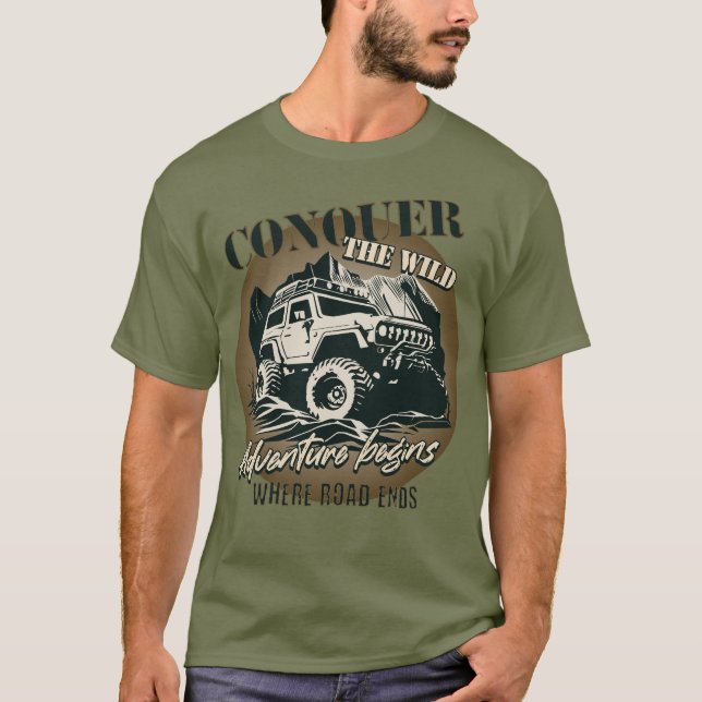 Erobra det vilda T-shirt - brun (Framsida)