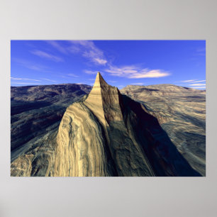 Eroderat berg poster