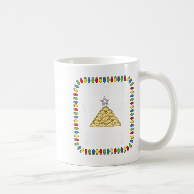 Erogi Christmas Tree _ Lish Holiday Lights Funny F Kaffemugg (Höger)