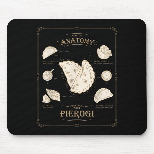 Erogi Dumpling Anatomy Unique Lish Recipe Tee, Per Musmatta (Framsidan)