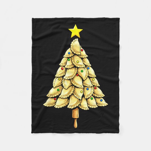 Erogi Tree Christmas Xmas Funny Lish Food Costume  Fleecefilt (Framsidan)
