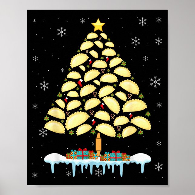 Erogi Tree Lish Christmas Food Funny Men Women Kid Poster (Framsidan)